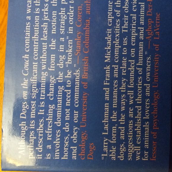 Dogs On The Couch For Training And Caring For Your Dog Hardback Book - Picture 5 of 10